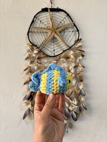 Amigurumi balık anahtarlık