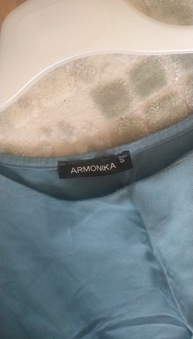 Mavi viskon Uzun Salaş Elbise - Görsel 3