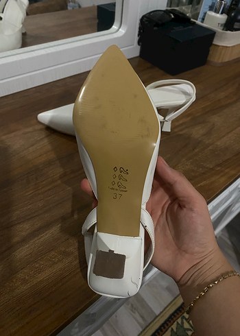 Diğer Beyaz Stiletto Topuklu Kadın Abiye Ayakkabı