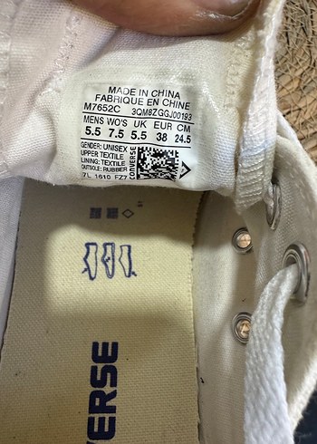 Converse Orijinal CONVERSE 38 numara
