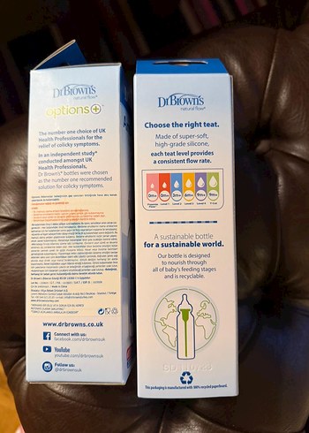 Dr. Brown's Anti-Colic Bebek Biberonu 120 ml 2 adet - Görsel 4