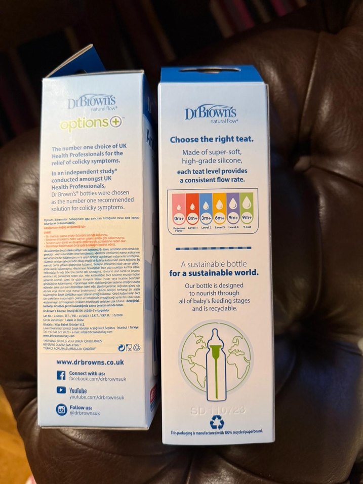 Dr. Brown's Anti-Colic Bebek Biberonu 120 ml 2 adet - Görsel 4