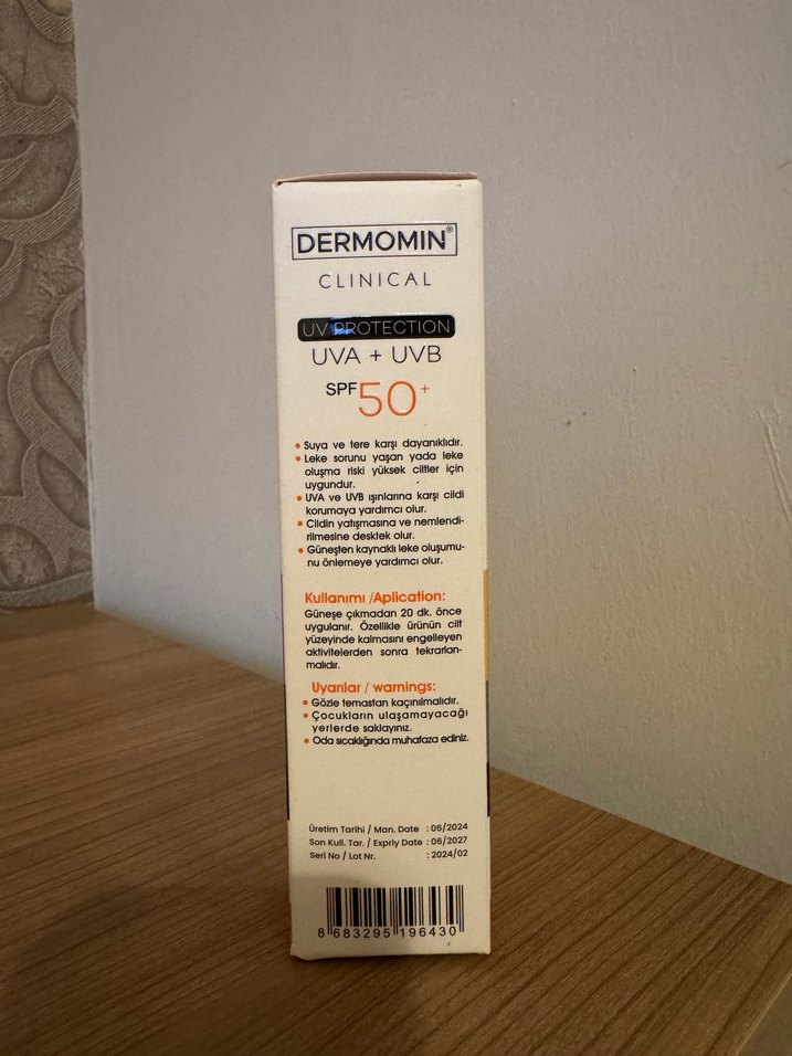 Dermomin SPF 50+ Yüz Güneş Koruyucu Krem 100 ml -açılmadı - Görsel 3