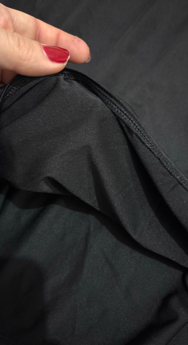 Siyah  v yaka elbise - Görsel 2