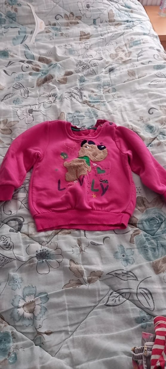 Renkli Baskılı Kız Sweatshirt - Görsel 4