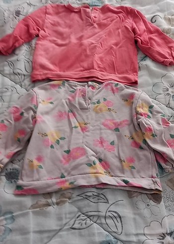 Uzun Kollu Pembe Bebek Kız Takımı - Görsel 2