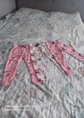 24-36 Ay Beden Kız Çocuk Dantel Detaylı Street Wear Tayt