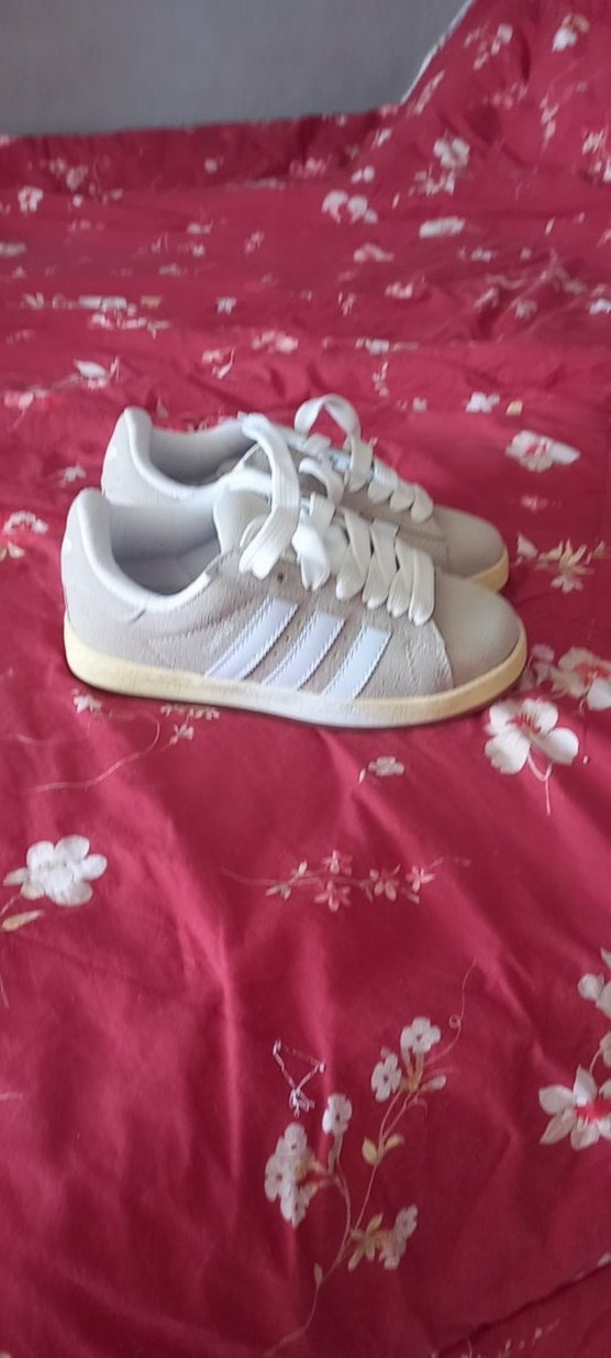 Gri Beyaz Bağcıklı Kadın Spor Ayakkabı - Görsel 2