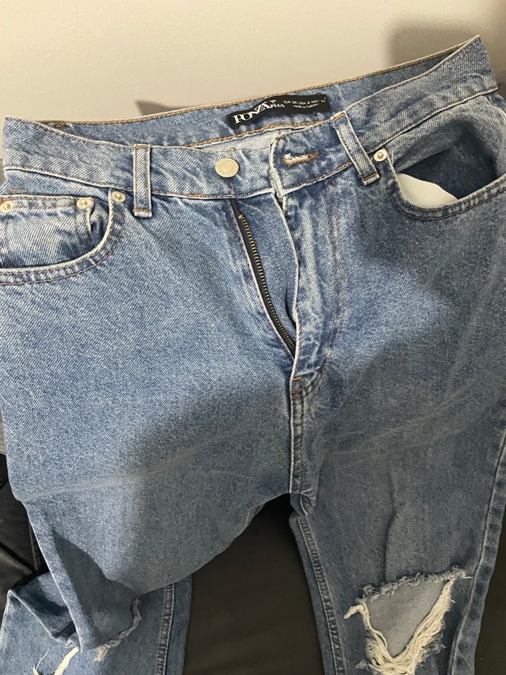 Yırtık İspanyol jean - Görsel 2