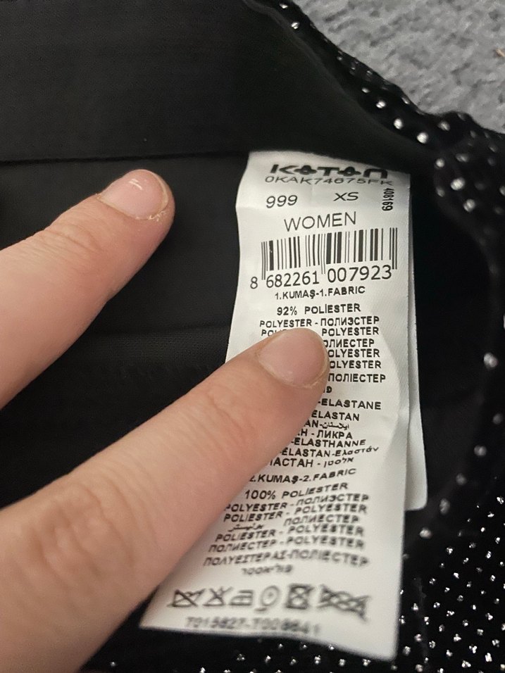 Kadın Siyah Drapeli Uzun Etek - Görsel 3