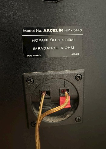 Siyah Müzik Sistemi Hoparlörleri - Görsel 4