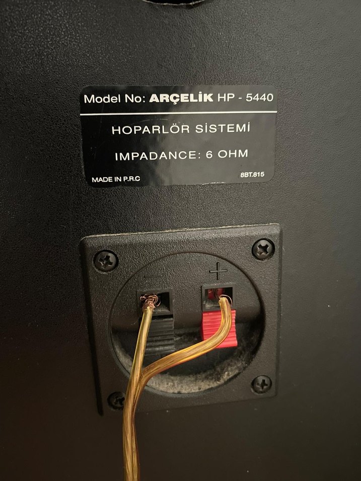 Siyah Müzik Sistemi Hoparlörleri - Görsel 4