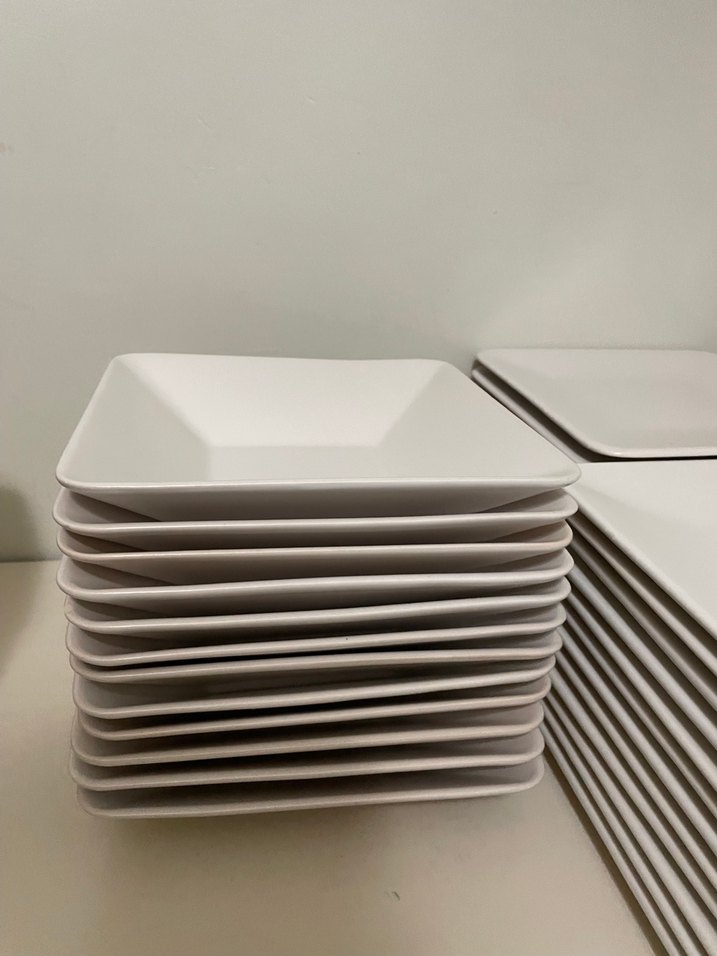 6 kişilik Pudra Modern Yemek Tabağı Seti - Görsel 2