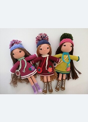 Amigurumi kış bebeği