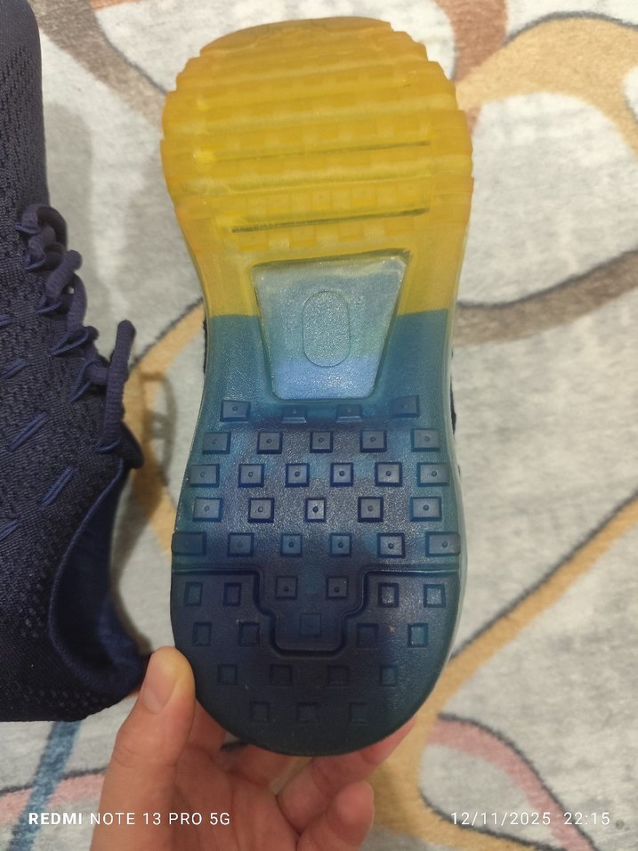 Erkek Lacivert Elastik Bağcıklı Sneakers - Görsel 3