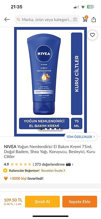 Nıvea el kremi
