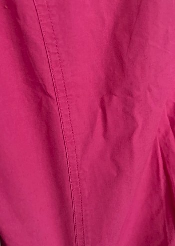 Pembe Düğmeli Uzun Kol bayan gömlek X/S - Görsel 5