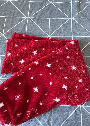 Kız Çocuk Kırmızı Yıldız Desenli Rahat eşofman altı - Görsel 2