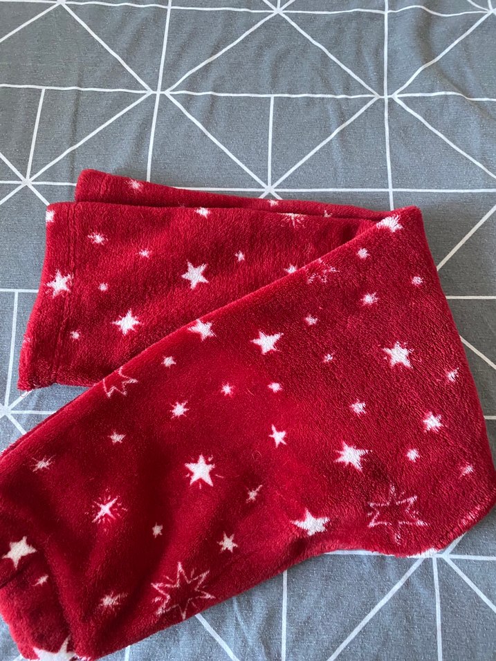 Kız Çocuk Kırmızı Yıldız Desenli Rahat eşofman altı - Görsel 2