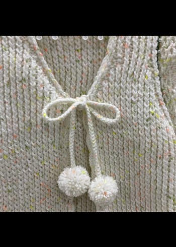 Beyaz Nakışlı Bohem yelek - Görsel 3