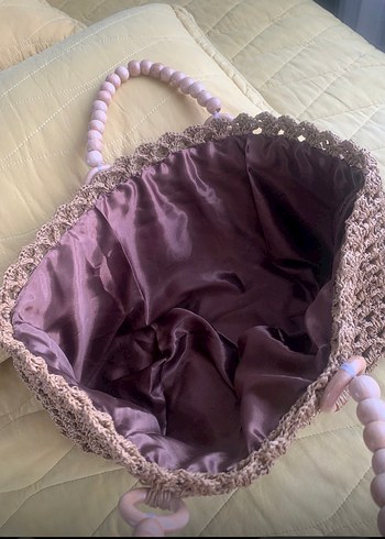 Boncuklu Örgü Bohem Kadın Çanta - Görsel 7