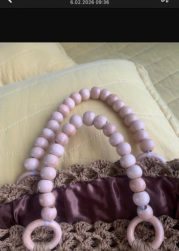 Boncuklu Örgü Bohem Kadın Çanta - Görsel 6