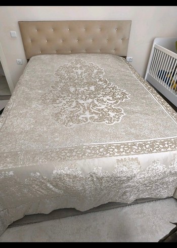 karaca yatak örtüsü bej - Görsel 2