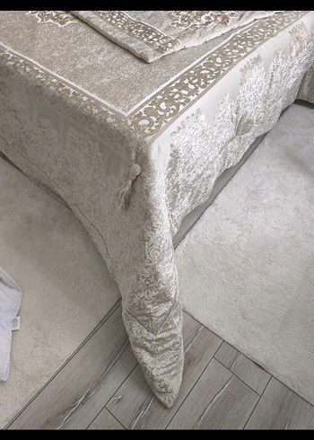 karaca yatak örtüsü bej - Görsel 3