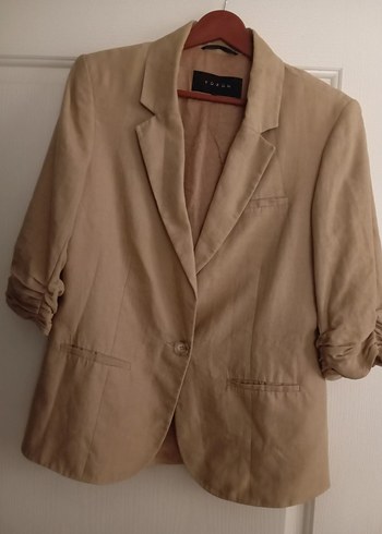 Kadın yazlık keten ceket - Görsel 3