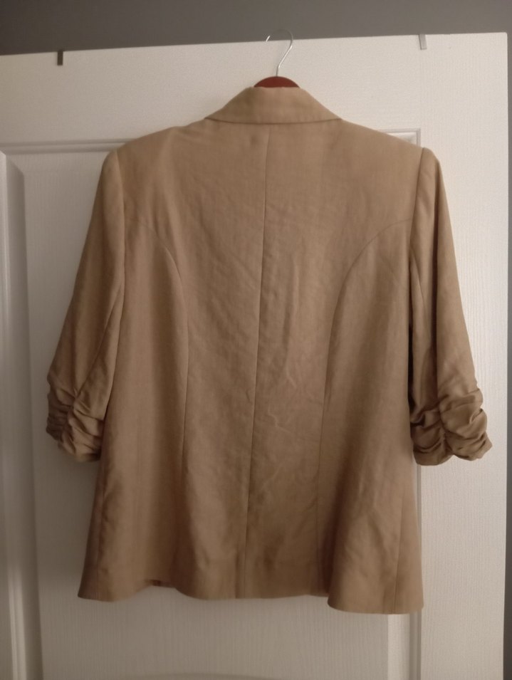 Kadın yazlık keten ceket - Görsel 2