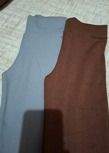Kadın Kahverengi Pamuklu Örme Tayt