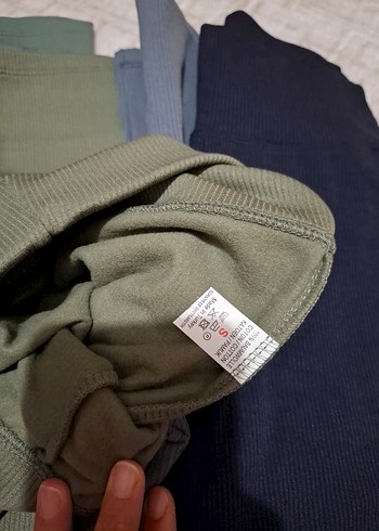 Diğer Gri Triko Kadın Tayt Midi Boy
