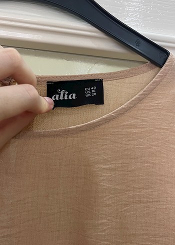48 Beden Bej Uzun Kollu Piliseli Kadın Elbise
