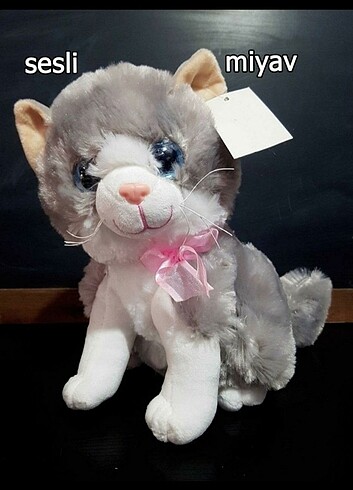 Peluş Sesli Miyavlayan Kedi Oyuncak