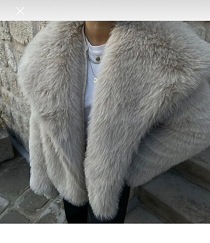 s Beden çeşitli Renk Taş rengi zara model kürk