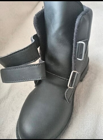 34 Beden siyah Renk Erkek ve kız çocuk (unisex) bot