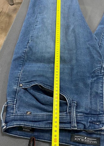 32 Beden Lacivert Denim Normal Kesim Kot Pantolon