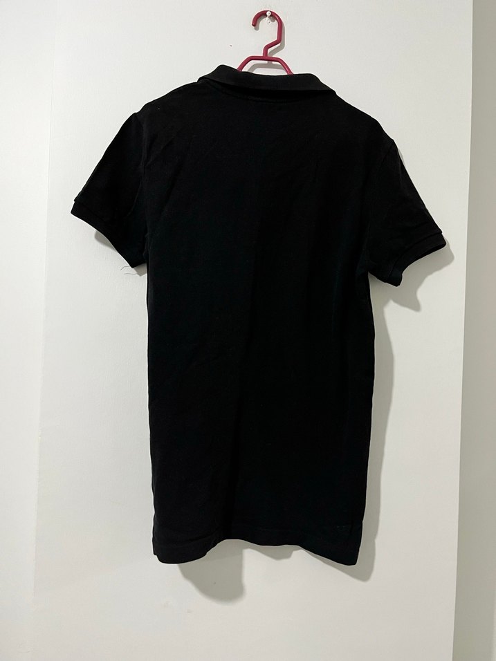 Erkek Siyah Polo Tişört Kısa Kollu - Görsel 2