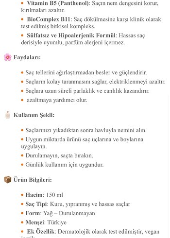 Bioxcin Besleyici Yağlar Saç Bakım Yağı 150 ml - Görsel 4