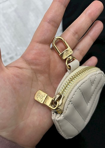 Bej Deri Fermuarlı Kadın Bozuk Para Cüzdanı - Görsel 3