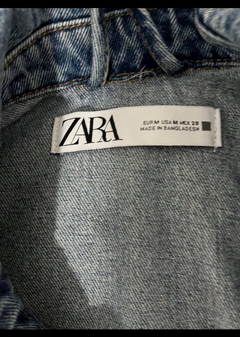 m Beden mavi Renk Kadın Mavi Düğmeli Denim Ceket