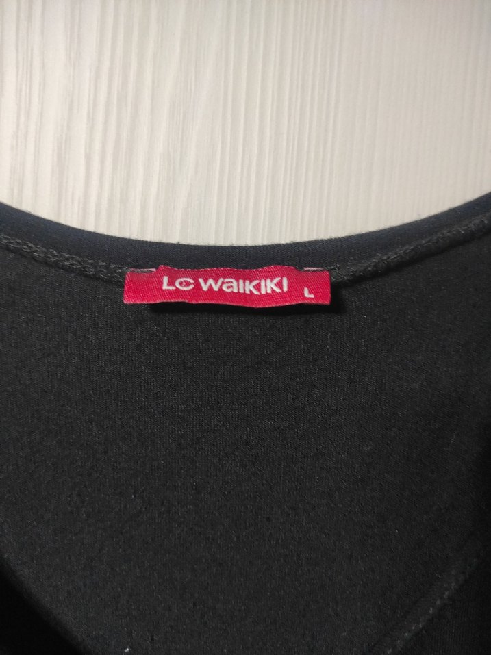 V Yaka Siyah Midi Hamile Elbisesi - Görsel 2