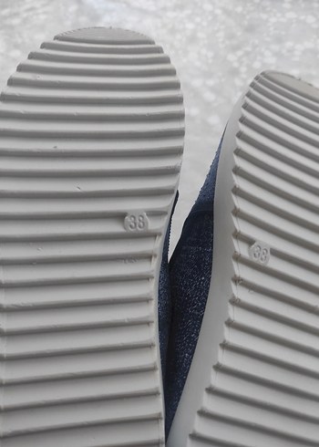 Kadın Mavi Denim Dolgu Topuklu Günlük Ayakkabı - Görsel 4