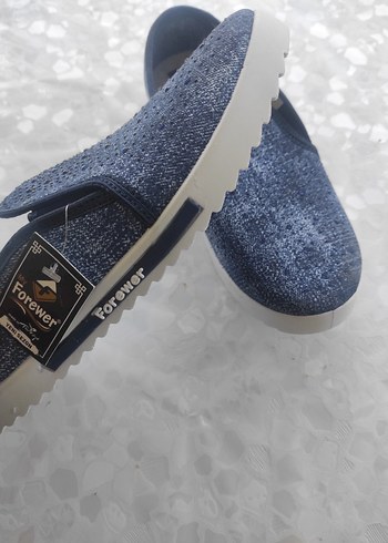 Kadın Mavi Denim Dolgu Topuklu Günlük Ayakkabı - Görsel 3