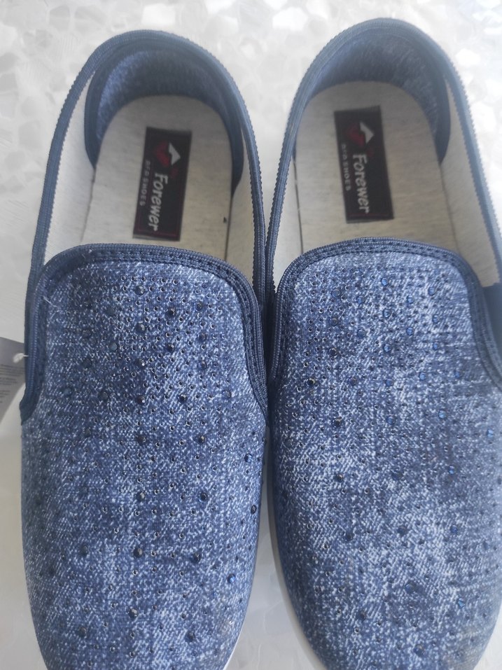 Kadın Mavi Denim Dolgu Topuklu Günlük Ayakkabı - Görsel 2