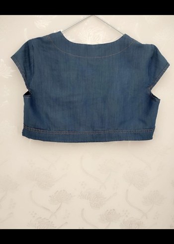 kırıp kot tarzı krop ceket - Görsel 2