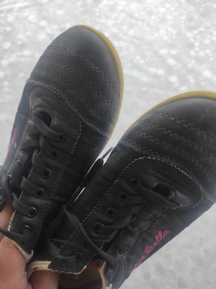 Kadın Siyah Spor Ayakkabı Velcro Detaylı - Görsel 3