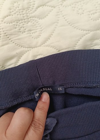 xxl Beden Kadın lajivert dar Kesim lastif paça Eşofman Altı