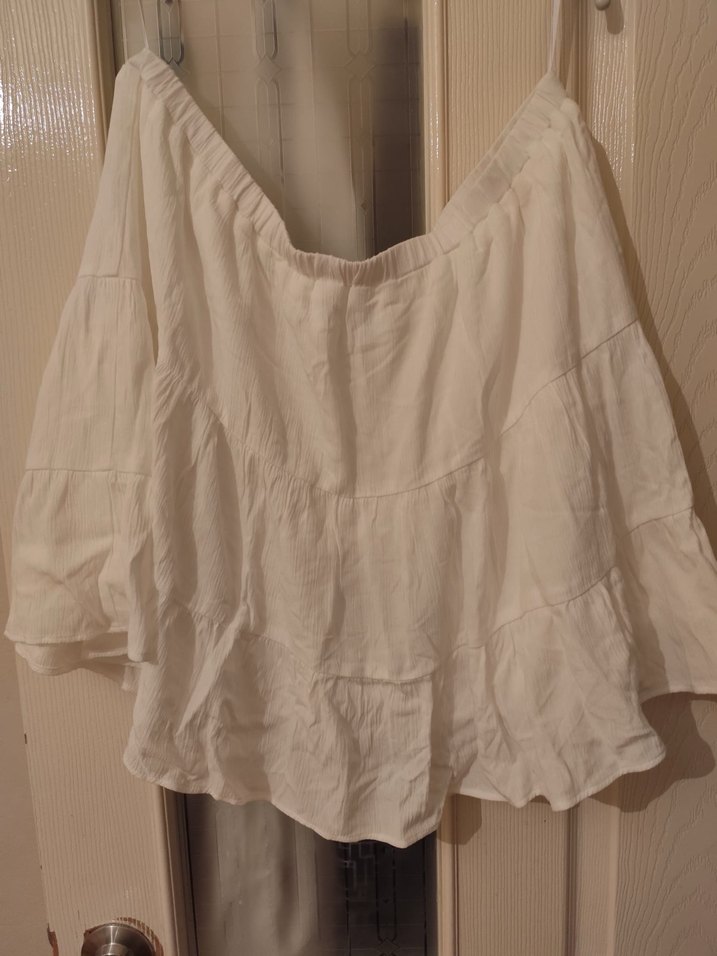 Beyaz Bohem Midi Etek - Görsel 2