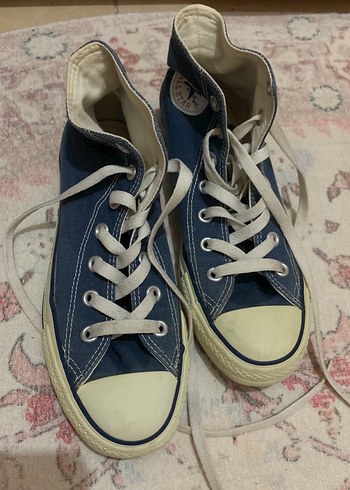 Mavi Bağcıklı Denim Kadın Spor Ayakkabı